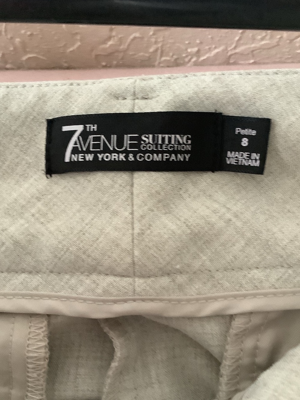 Classic Beige Boot-Cut Dress Pants - Picture 7 of 8